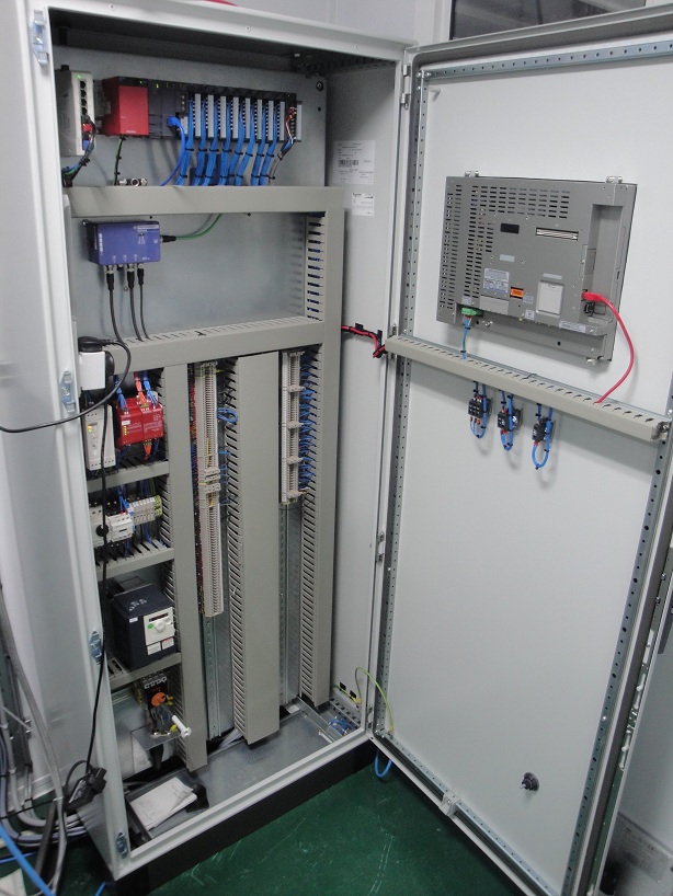 Inside PLC Control Panel