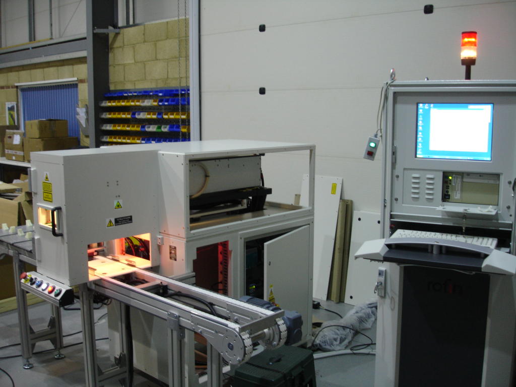 A Automotive Laser Marking System used for catalytic converter marking 