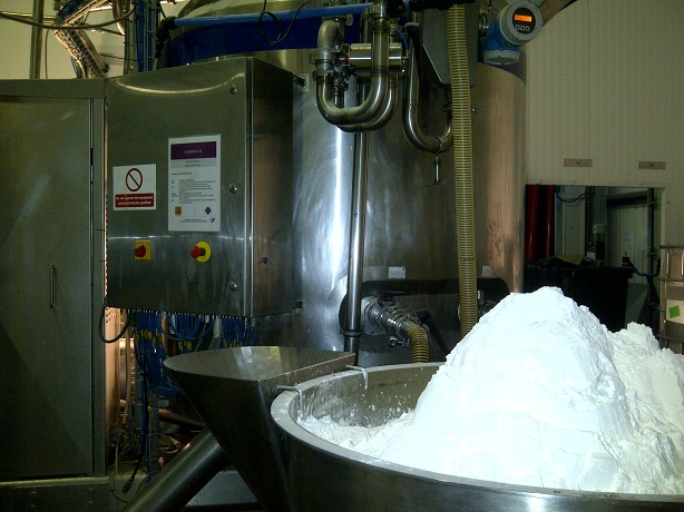 A photo of a mixer tank process control system