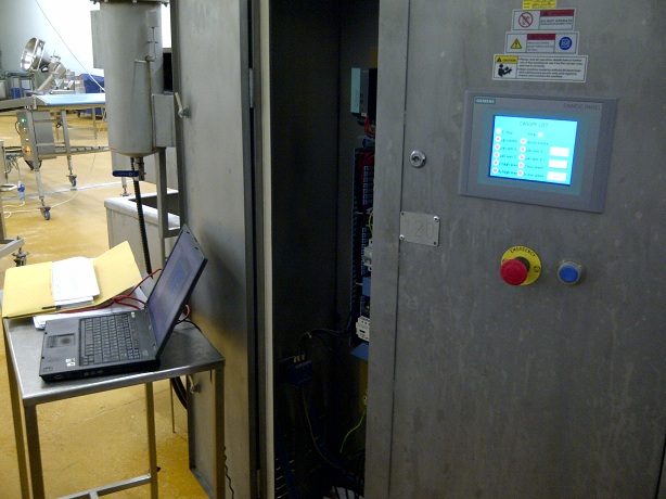 photo of fryer machine controls