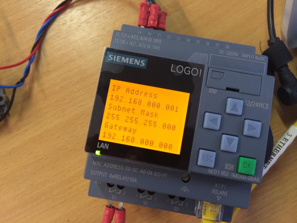 A Siemens LOGO 6ED1 052-1MD00-0BA8 Controller